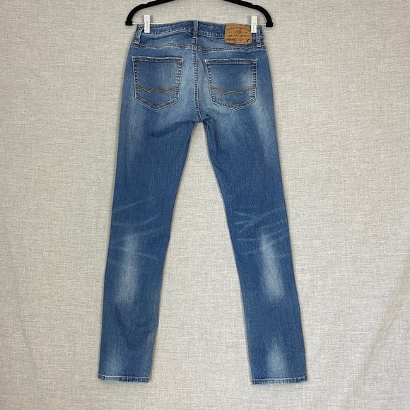 American Eagle Extreme Flex Skinny Jeans Sz 29X32 Light Wash Blue - Picture 3 of 11